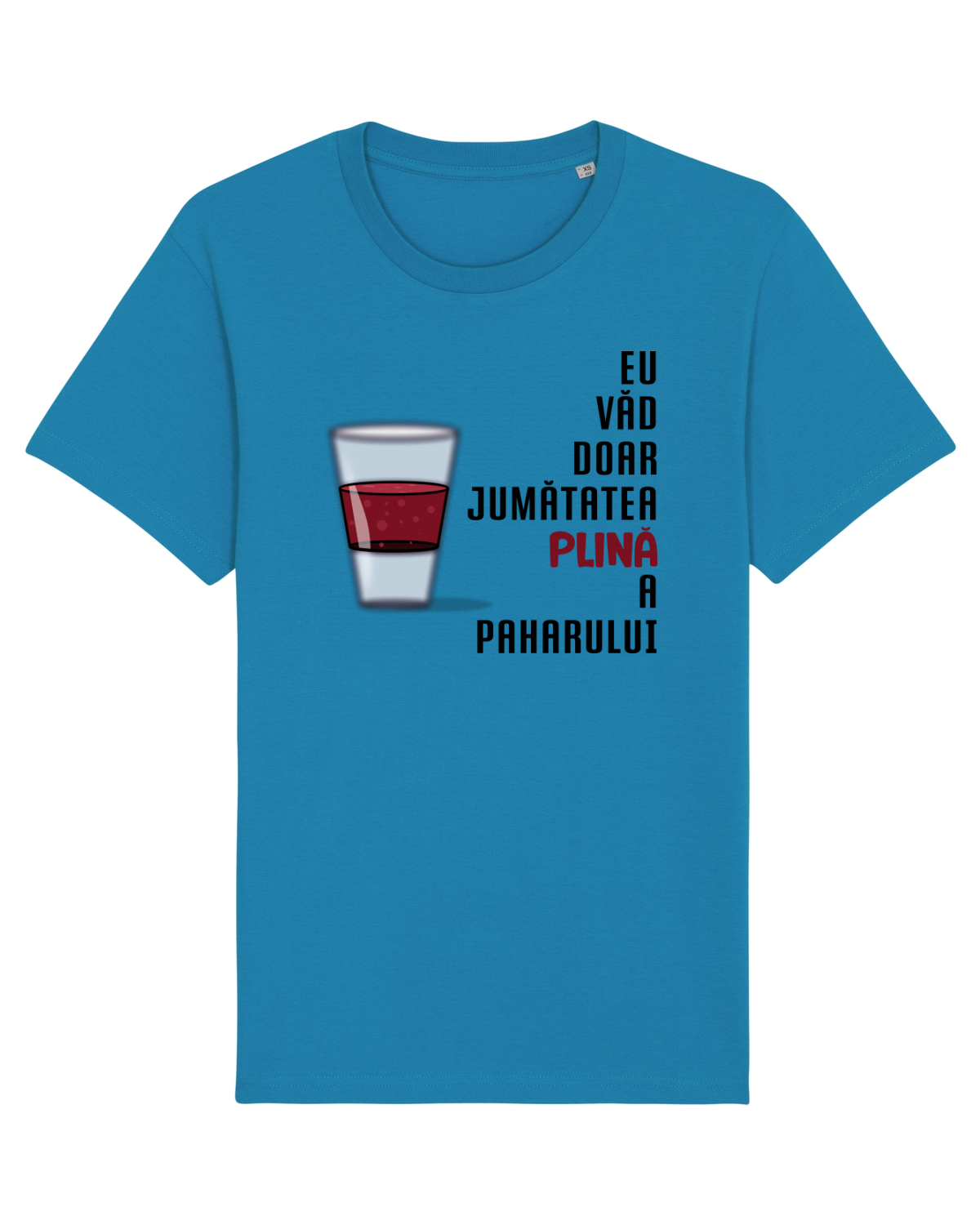 Tricou mânecă scurtă Unisex Rocker Azur