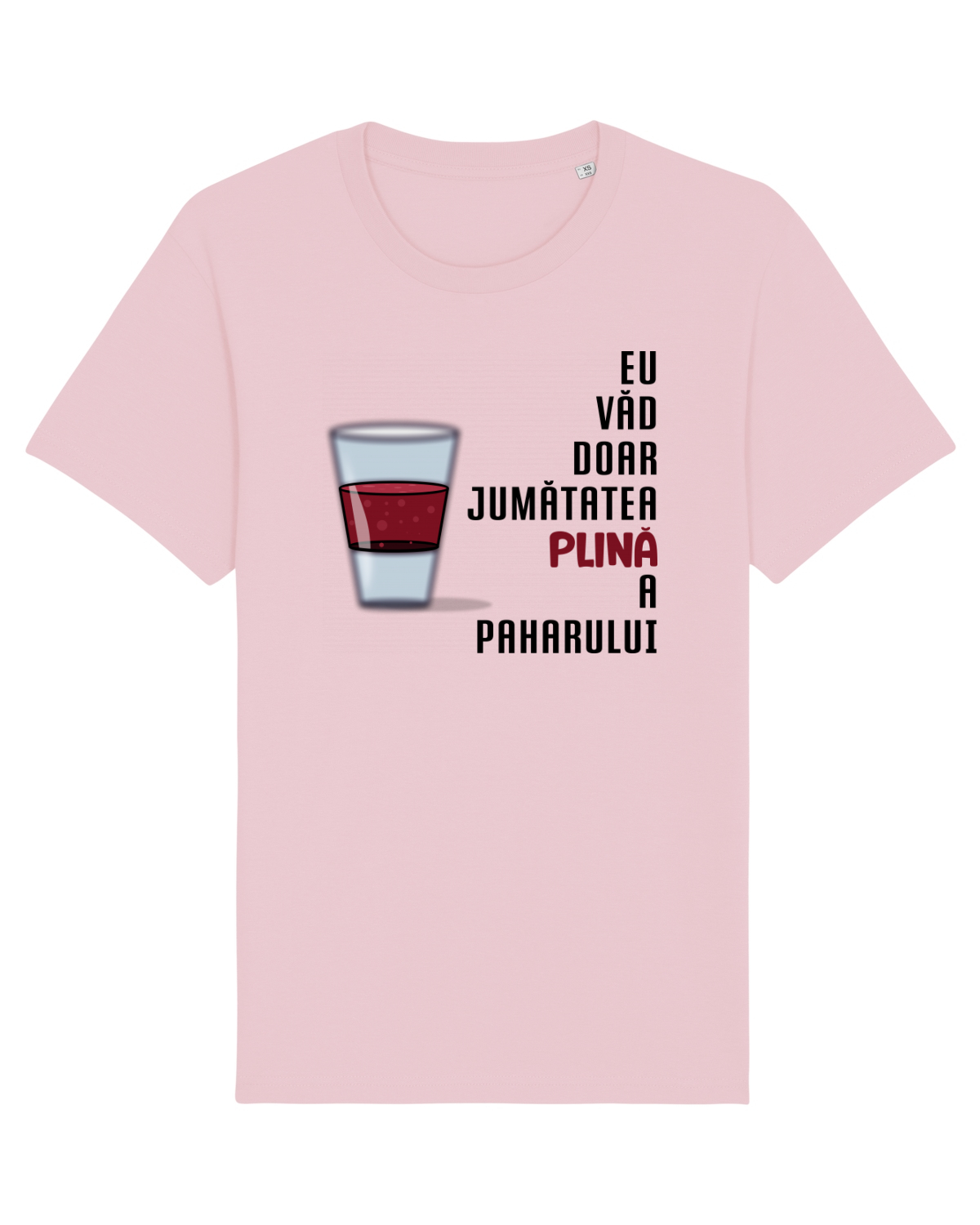 Tricou mânecă scurtă Unisex Rocker Cotton Pink