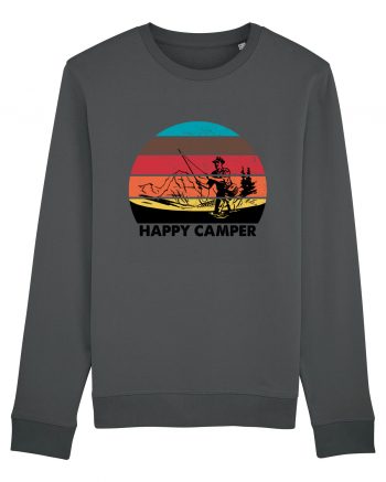 Happy Camper Retro Fishing Anthracite
