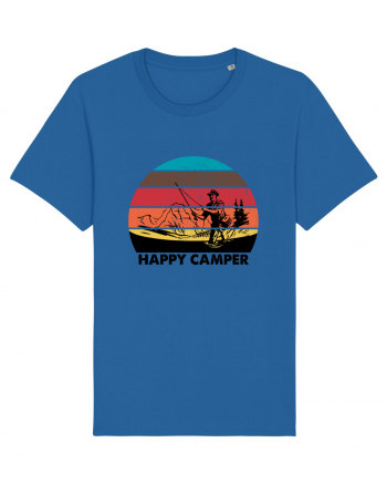 Happy Camper Retro Fishing Royal Blue