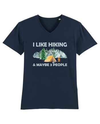 I Like Hiking & Maybe 3 People French Navy