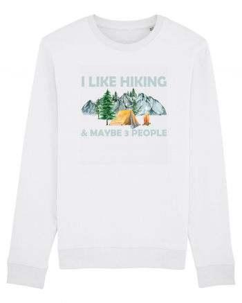 I Like Hiking & Maybe 3 People White