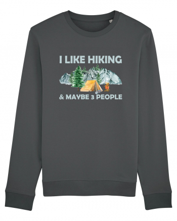 I Like Hiking & Maybe 3 People Anthracite