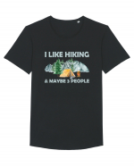 I Like Hiking & Maybe 3 People Tricou mânecă scurtă guler larg Bărbat Skater