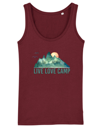 Live Love Camp Burgundy