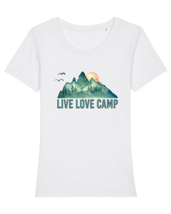 Live Love Camp White