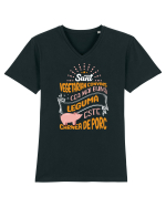 Vegetarian convins Tricou mânecă scurtă guler V Bărbat Presenter