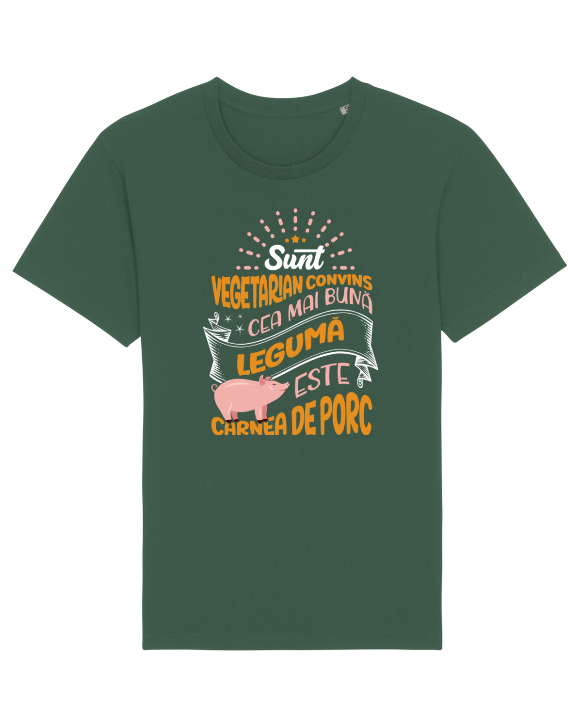 Tricou mânecă scurtă Unisex Rocker Bottle Green