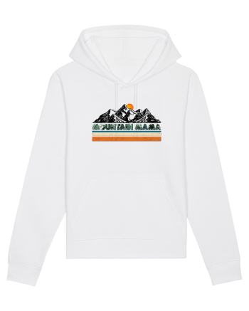 Mountain Mama Retro Sunset White