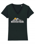 Mountain Mama Tricou mânecă scurtă guler V Damă Evoker