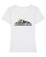 Mountain Mama Tricou mânecă scurtă guler larg fitted Damă Expresser