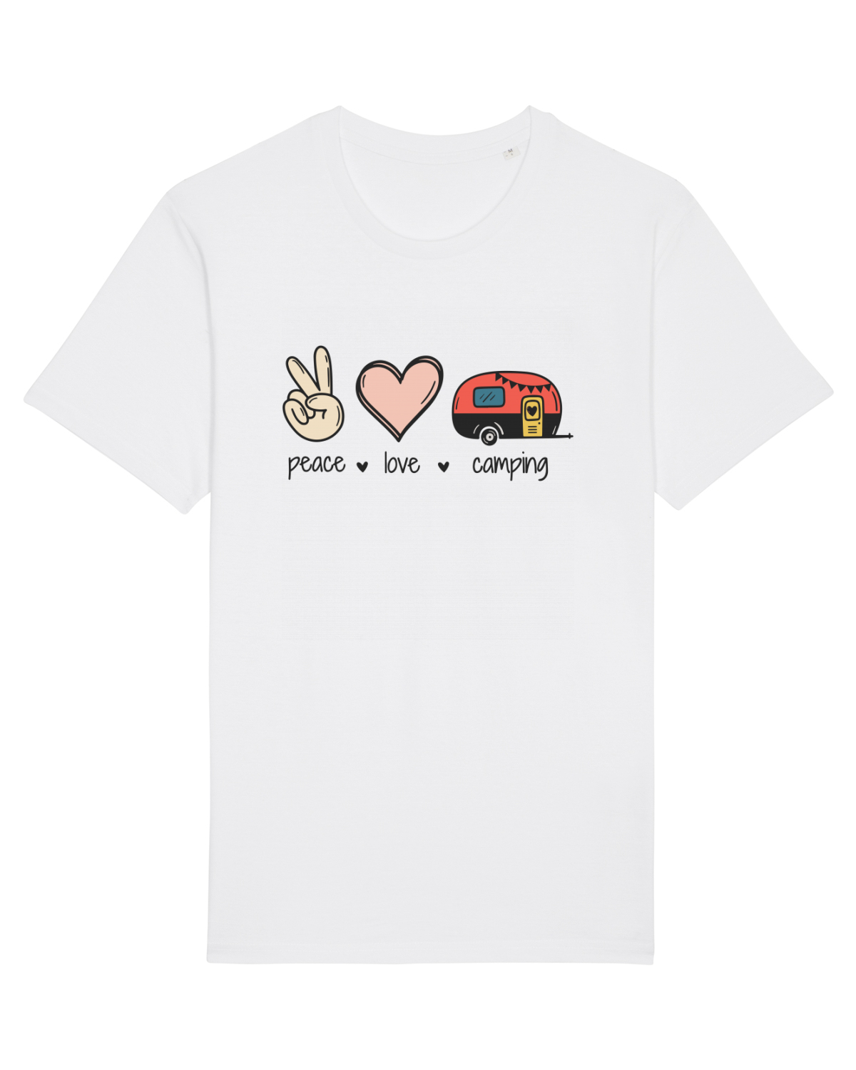 Tricou mânecă scurtă Unisex Rocker White