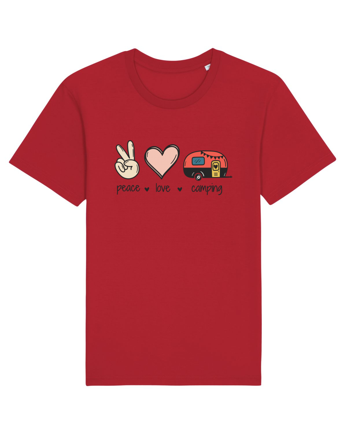 Tricou mânecă scurtă Unisex Rocker Red