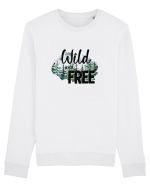 Wild and Free Bluză mânecă lungă Unisex Rise
