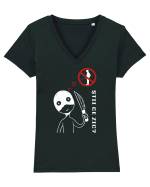 Știi ce zic? Tricou mânecă scurtă guler V Damă Evoker