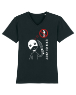 Știi ce zic? Tricou mânecă scurtă guler V Bărbat Presenter
