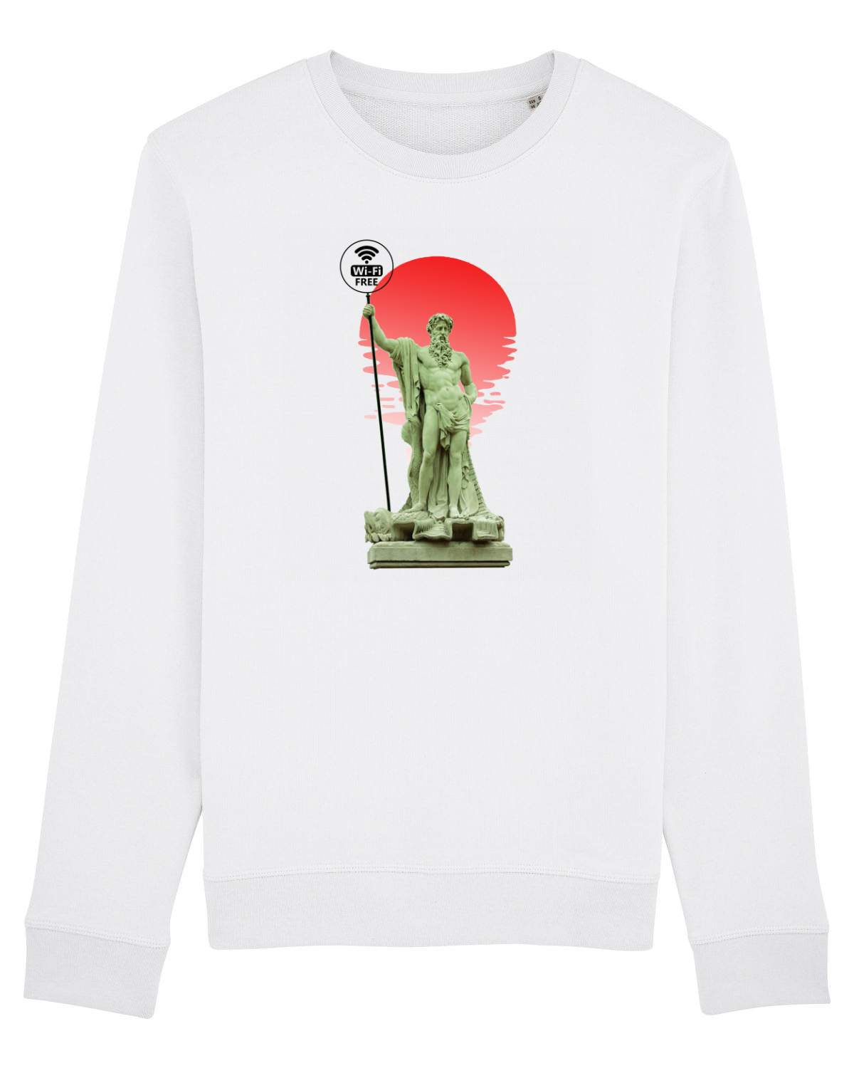 Bluză mânecă lungă Unisex Rise White