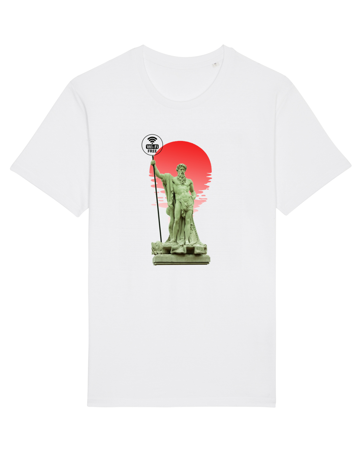 Tricou mânecă scurtă Unisex Rocker White