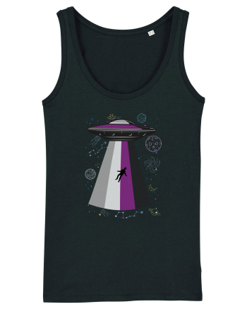 Ace Pride Ufo Asexual Lgbt Q Gaylien Black