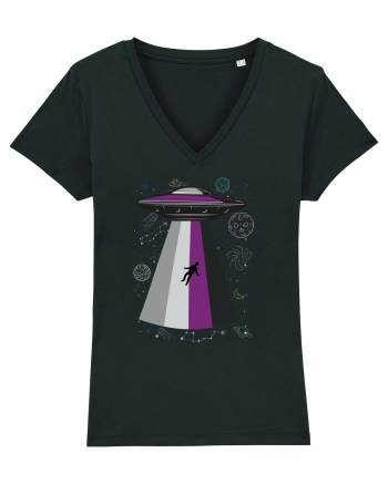 Ace Pride Ufo Asexual Lgbt Q Gaylien Black