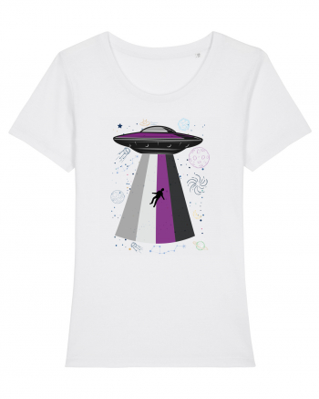 Ace Pride Ufo Asexual Lgbt Q Gaylien White