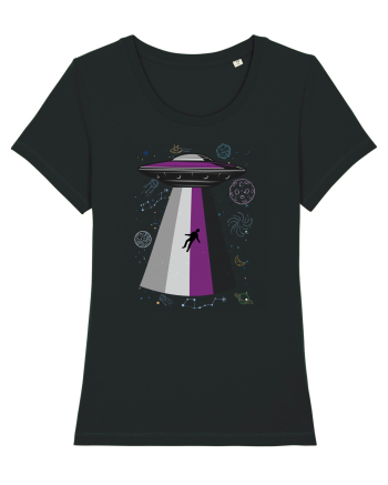 Ace Pride Ufo Asexual Lgbt Q Gaylien Black