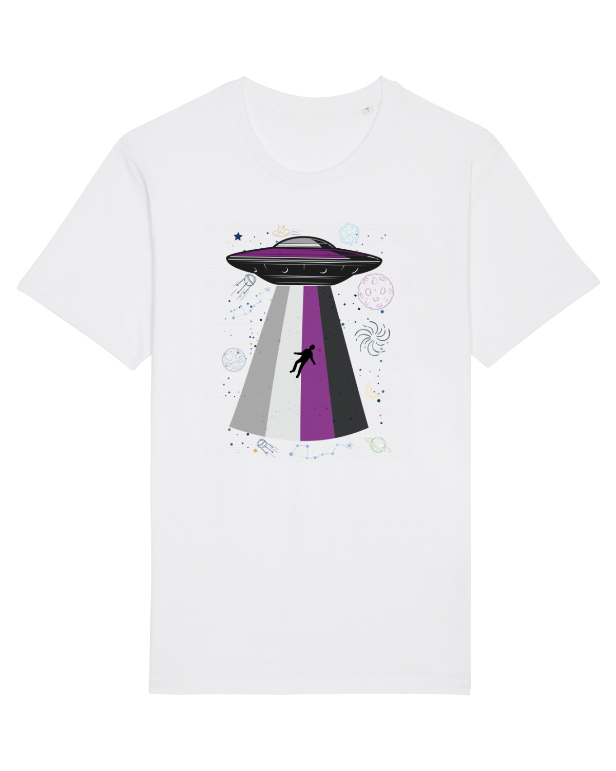 Tricou mânecă scurtă Unisex Rocker White