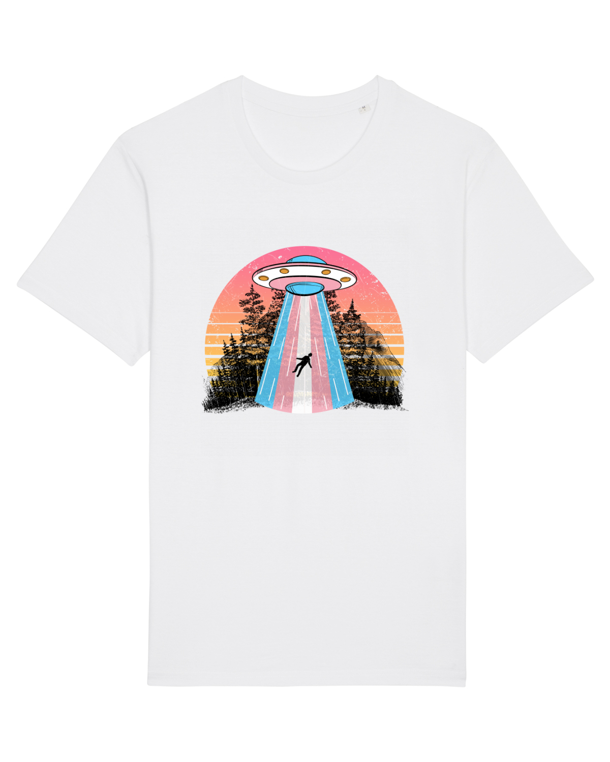 Tricou mânecă scurtă Unisex Rocker White