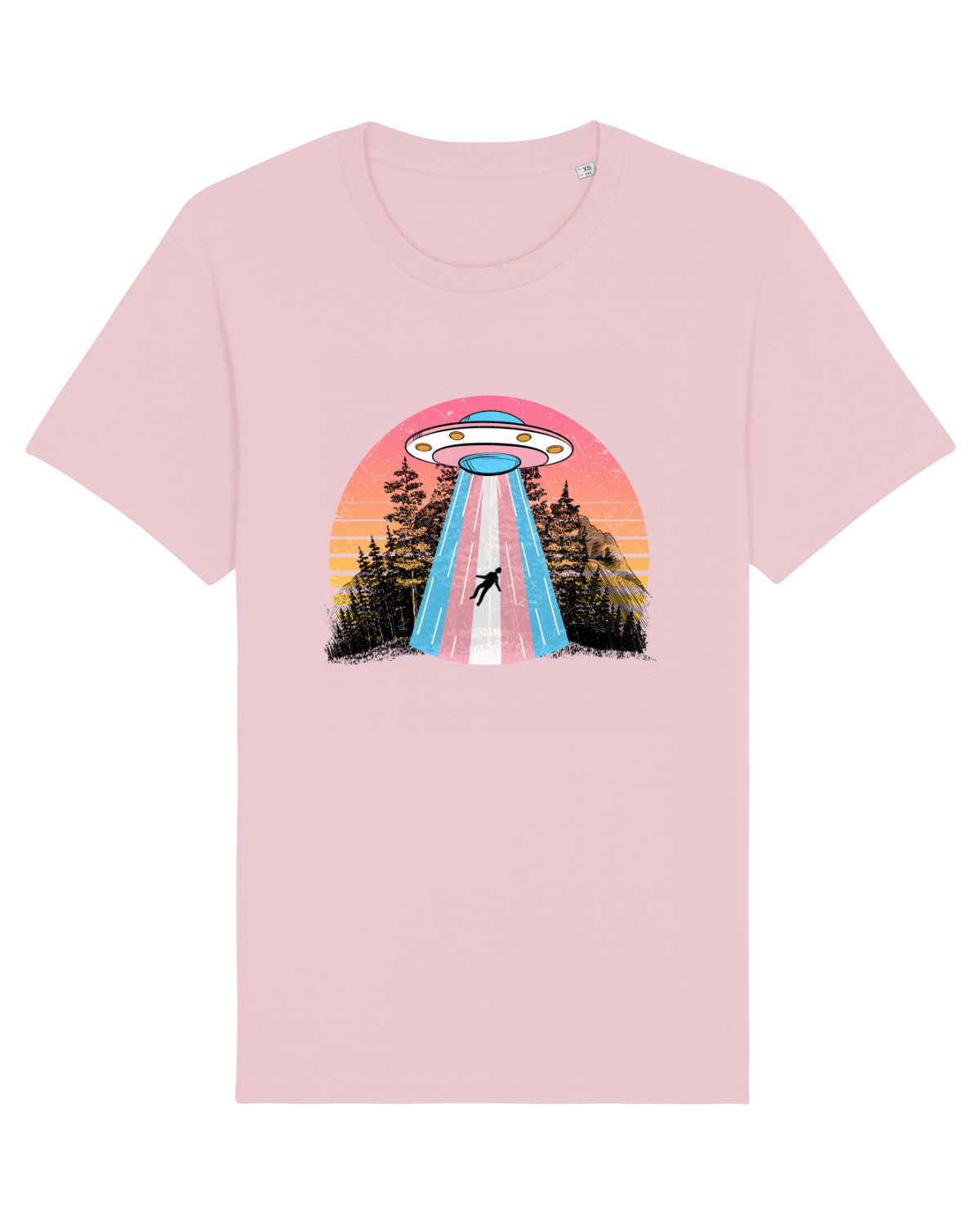Tricou mânecă scurtă Unisex Rocker Cotton Pink