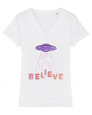 Alien Lover Ufo Believe Ufo's Day White