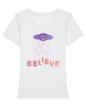 Alien Lover Ufo Believe Ufo's Day White