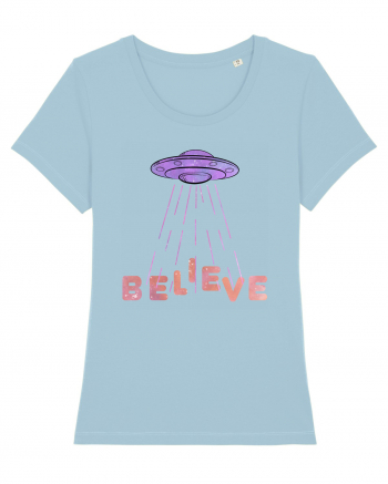 Alien Lover Ufo Believe Ufo's Day Sky Blue