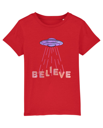 Alien Lover Ufo Believe Ufo's Day Red