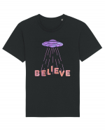 Alien Lover Ufo Believe Ufo's Day Tricou mânecă scurtă Unisex Rocker