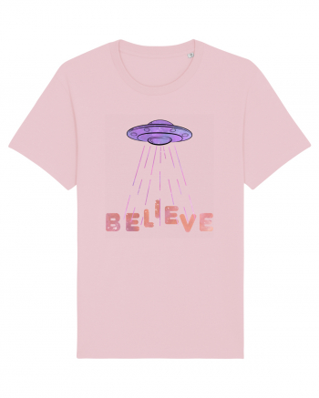 Alien Lover Ufo Believe Ufo's Day Cotton Pink