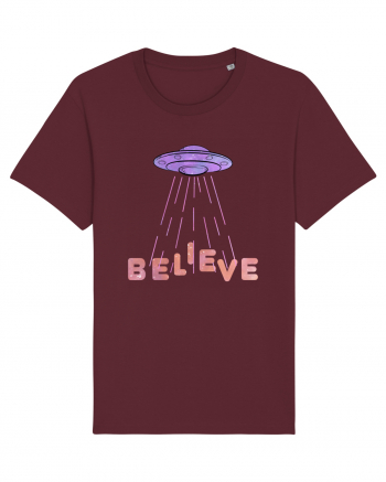 Alien Lover Ufo Believe Ufo's Day Burgundy