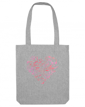 Aliens Ufo Enthusiast Lovers Heart Heather Grey