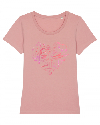 Aliens Ufo Enthusiast Lovers Heart Canyon Pink