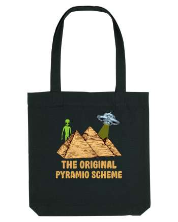 Astronaut Alien Ufo Egyptian Pyramid Black