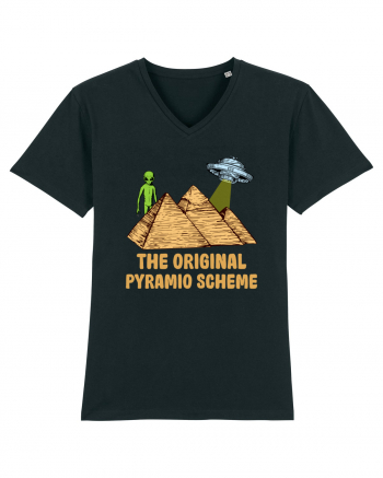 Astronaut Alien Ufo Egyptian Pyramid Black