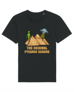 Astronaut Alien Ufo Egyptian Pyramid Tricou mânecă scurtă Unisex Rocker