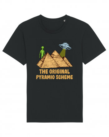 Astronaut Alien Ufo Egyptian Pyramid Black