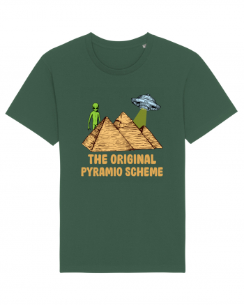 Astronaut Alien Ufo Egyptian Pyramid Bottle Green