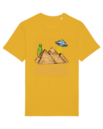 Astronaut Alien Ufo Egyptian Pyramid Spectra Yellow