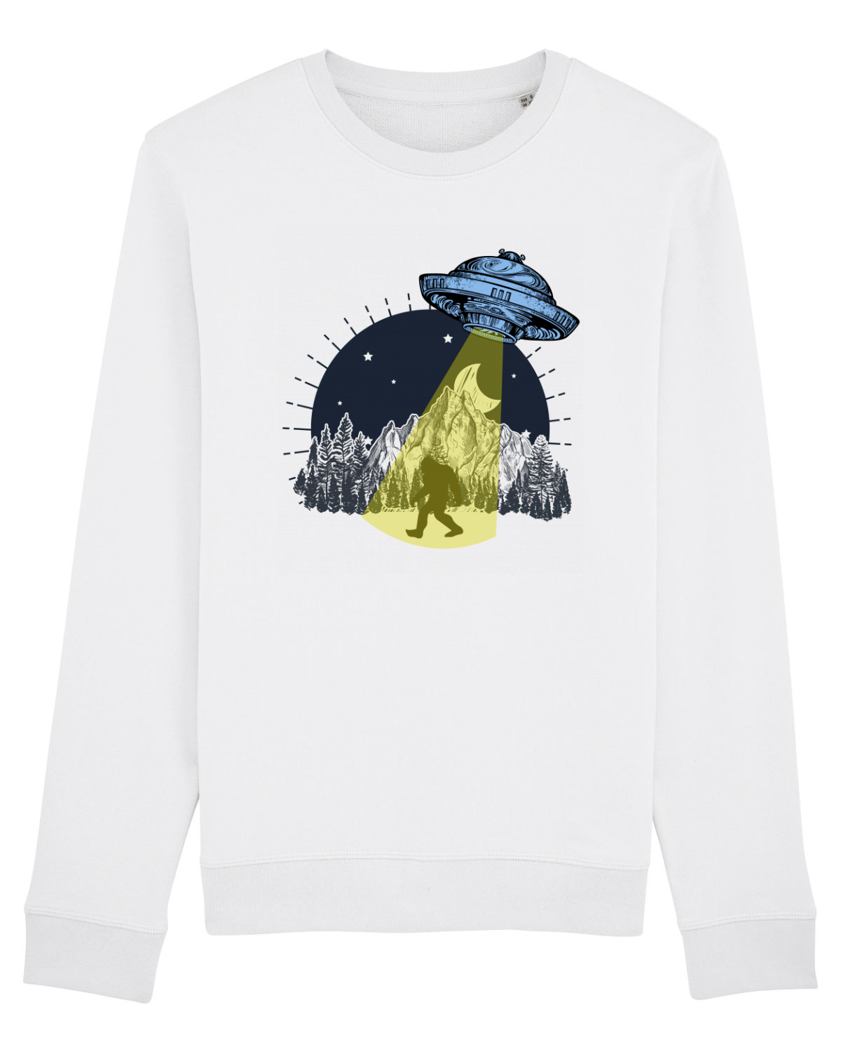 Bluză mânecă lungă Unisex Rise White