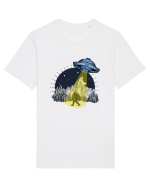 Bigfoot Ufo Moonmountain Alien Vintage Tricou mânecă scurtă Unisex Rocker