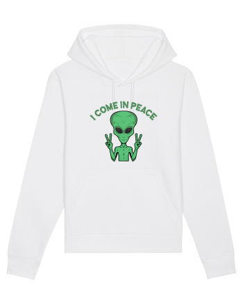 Cute Alien I Come In Peace Space White