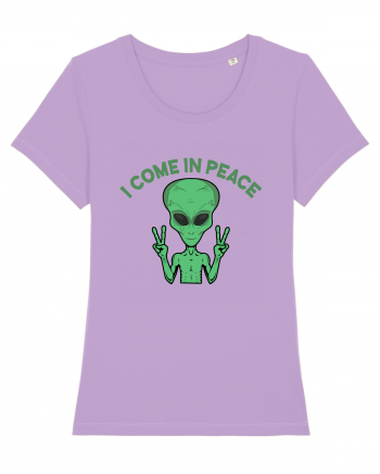 Cute Alien I Come In Peace Space Lavender Dawn