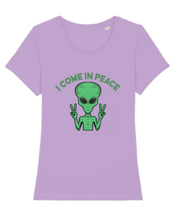Cute Alien I Come In Peace Space Lavender Dawn