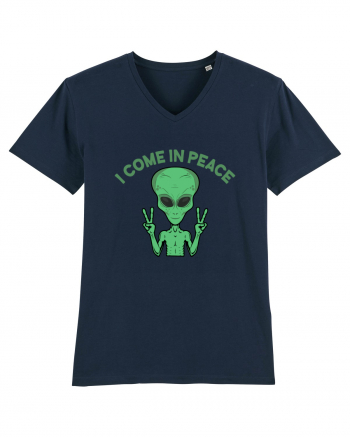 Cute Alien I Come In Peace Space French Navy